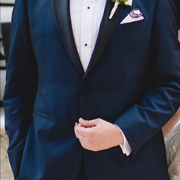 Emporio Armani Blue Dot Dinner Jacket 56LEU/44L US - Picture 4 of 7